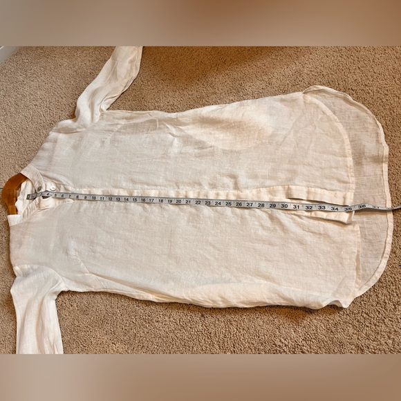 100% Linen White Dress from Canadian Company Linen Way Sz S - Picture 12 of 12